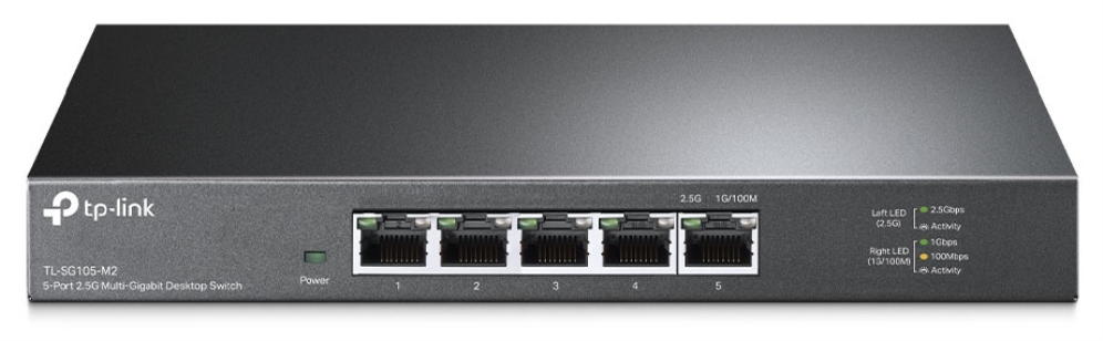 TP-Link TL-SG105-M2 switch No administrado 2.5G Ethernet (100/1000/2500) Negro