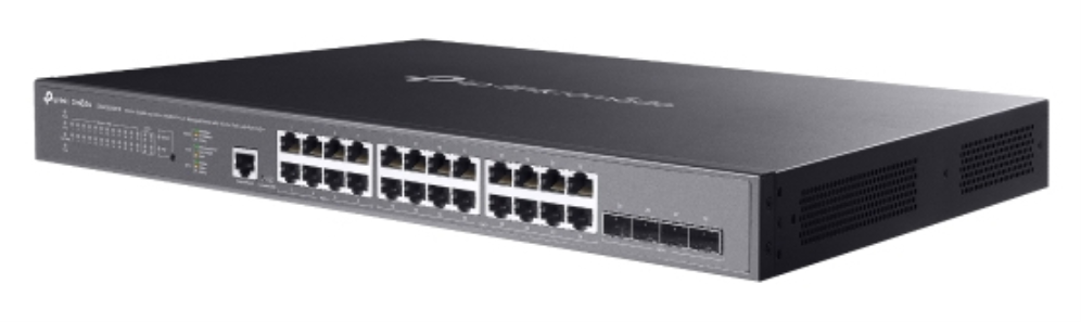 TP-Link Omada SG3428XMPP switch Gestionado L2+ Gigabit Ethernet (10/100/1000) Energía sobre Ethernet (PoE) 1U Negro
