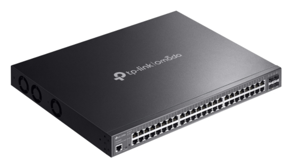 TP-Link Omada SG3452XMPP switch Gestionado L2+ Gigabit Ethernet (10/100/1000) Energía sobre Ethernet (PoE) 1U Negro