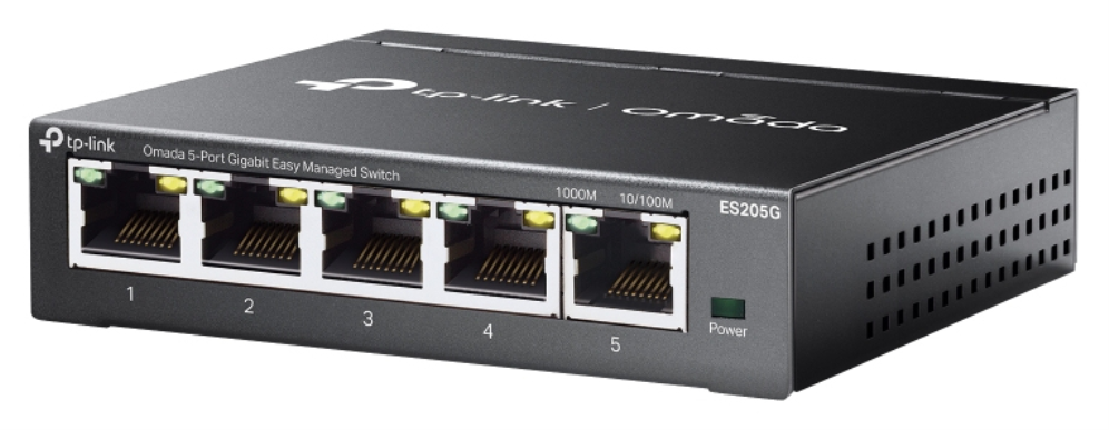 TP-Link Omada ES205G switch Gestionado Gigabit Ethernet (10/100/1000) Negro