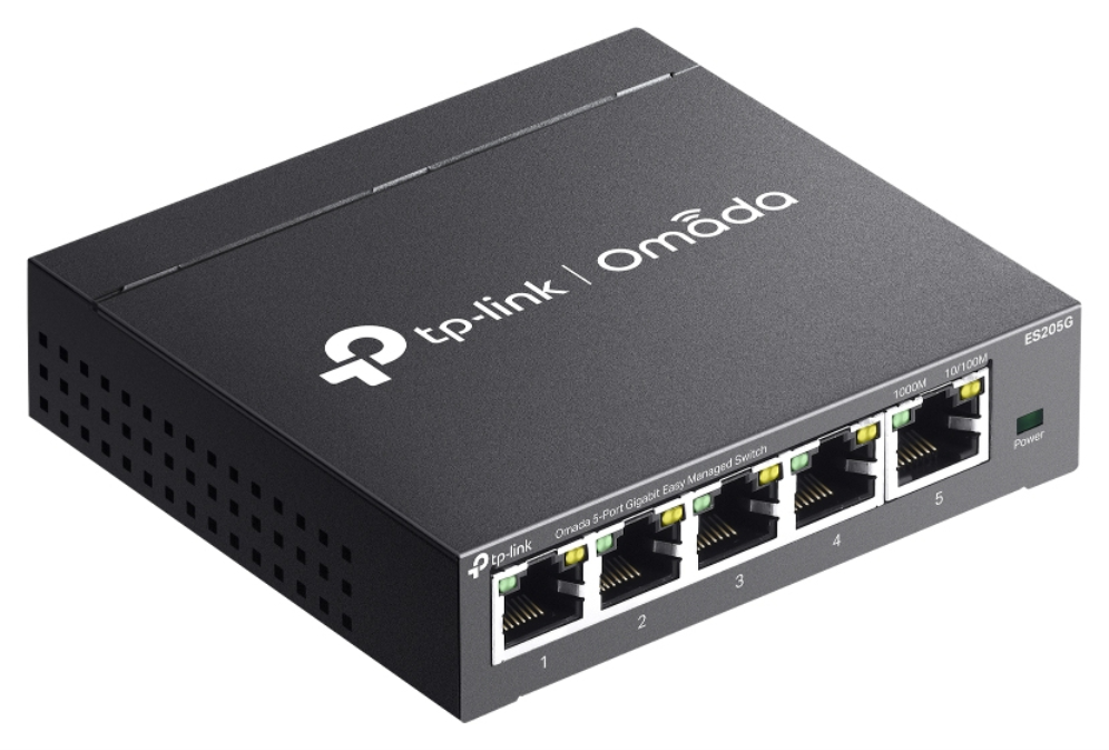 TP-Link Omada ES205G switch Gestionado Gigabit Ethernet (10/100/1000) Negro