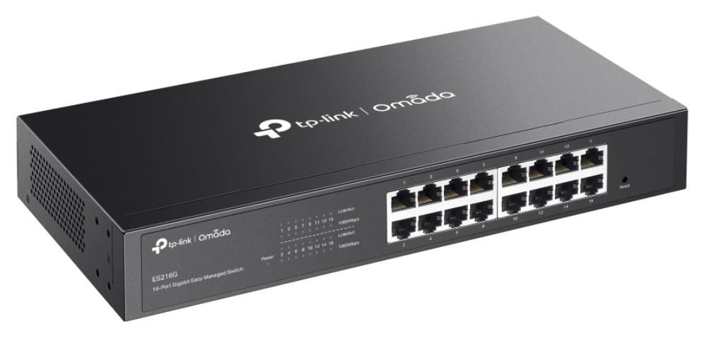 TP-Link Omada ES216G switch Gestionado L2 Gigabit Ethernet (10/100/1000) Negro