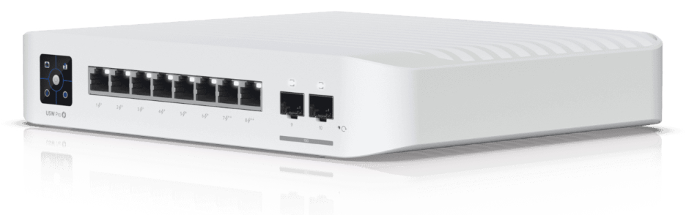 Ubiquiti UniFi USW-PRO-8-POE switch Gestionado L2/L3 Gigabit Ethernet (10/100/1000) Energía sobre Ethernet (PoE) 1U Blanco