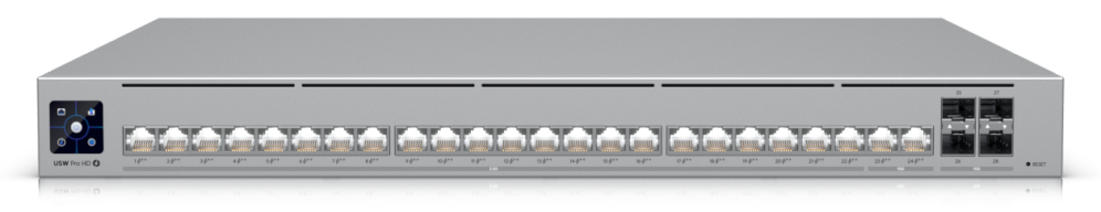 Ubiquiti UniFi Pro HD 24 PoE Gestionado L2/L3 2.5G Ethernet (100/1000/2500) Energía sobre Ethernet (PoE) 1U Gris