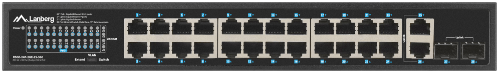 Lanberg RSGE-24P-2GE-2S-360 switch No administrado