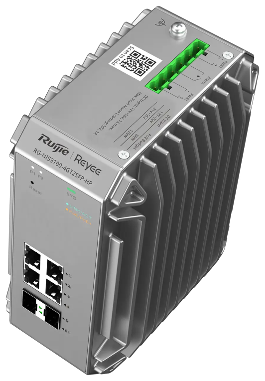 Ruijie Networks RG-NIS3100-4GT2SFP-HP switch Gestionado L2 Gigabit Ethernet (10/100/1000) Energía sobre Ethernet (PoE) Gris