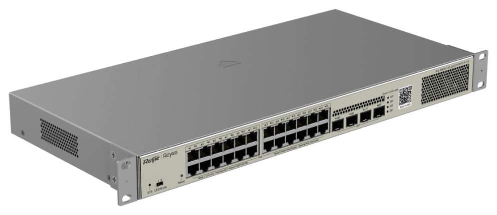 Ruijie Networks RG-NBS3100-24GT4SFP-P-V2 switch Gestionado L2 Gigabit Ethernet (10/100/1000) Energía sobre Ethernet (PoE) Metálico