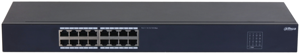 Dahua Technology SF1016 No administrado L2 Fast Ethernet (10/100) Negro