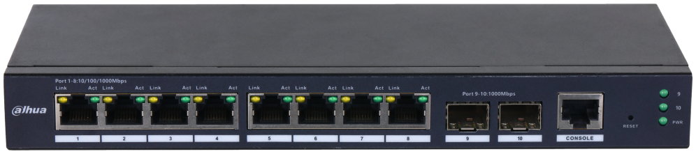 Dahua Technology SG4010-2F Gestionado L2 Gigabit Ethernet (10/100/1000) Negro