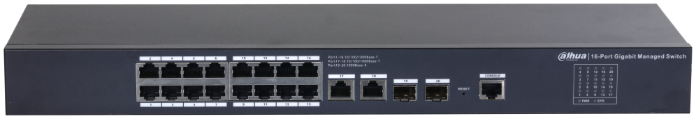 Dahua Technology SG4020 Gestionado L2 Gigabit Ethernet (10/100/1000) 1U Negro
