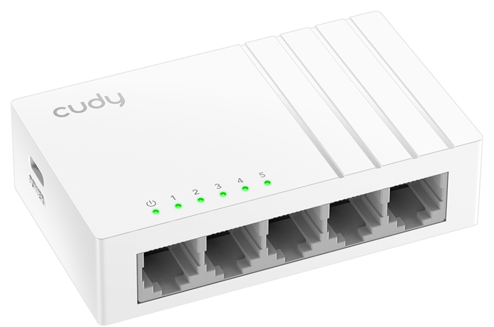 Cudy FS105D switch No administrado Fast Ethernet (10/100) Blanco