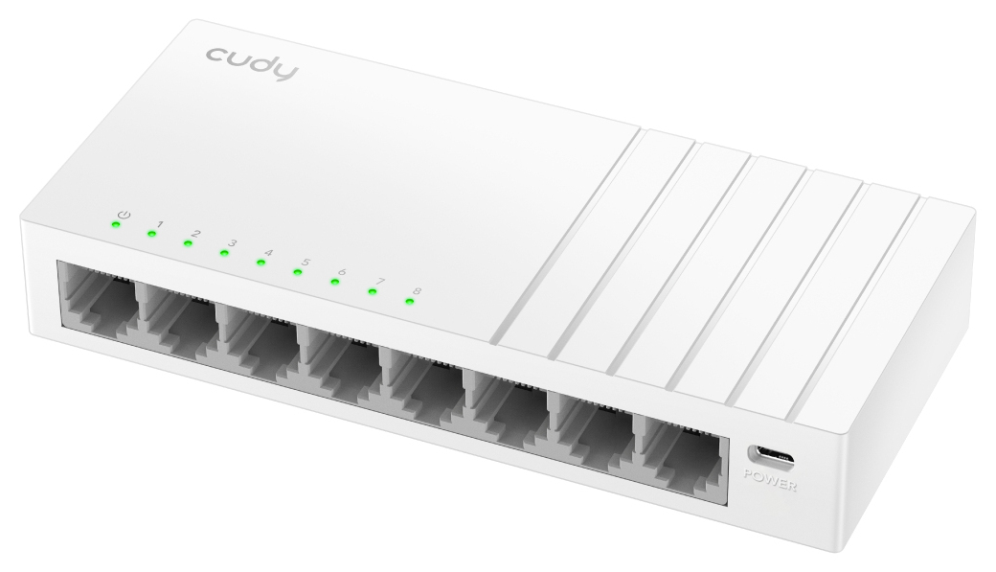 Cudy FS108D switch No administrado Fast Ethernet (10/100) Blanco