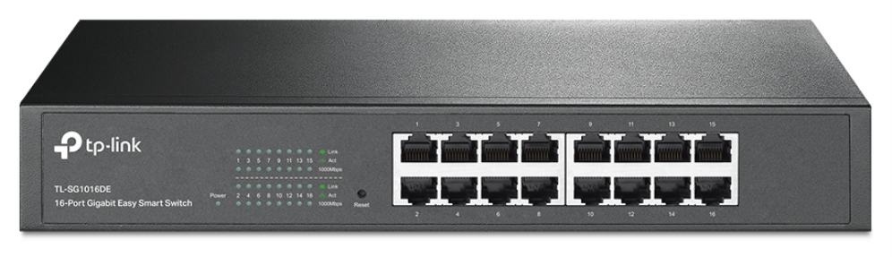 TP-Link TL-SG1016DE Gestionado L2 Gigabit Ethernet (10/100/1000) 1U Negro