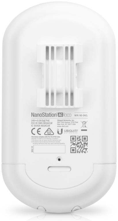 Ubiquiti NanoStation 5AC Loco 1000 Mbit/s Blanco Energía sobre Ethernet (PoE)
