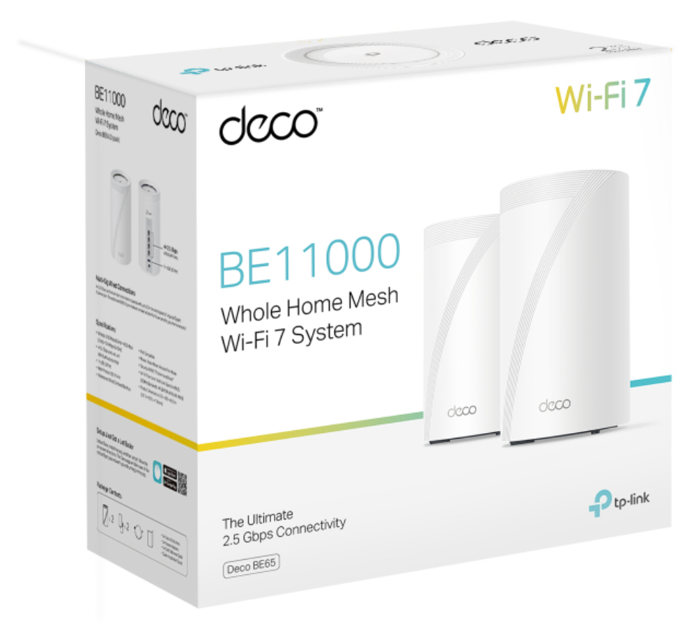 TP-Link Deco BE65 Tribanda (2.4 GHz / 5 GHz / 6 GHz) Wi-Fi 7 (802.11be) Blanco 4 Interno