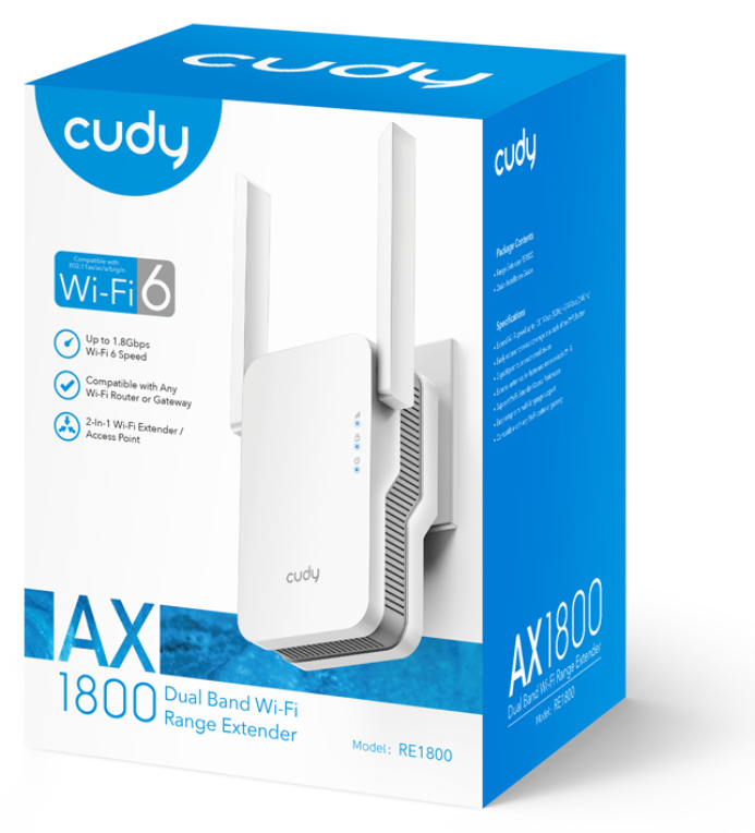Cudy RE1800 amplificador de señal Wi-fi