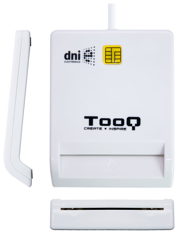 TooQ TQR-210W lector de tarjeta inteligente Interior USB 2.0 Blanco