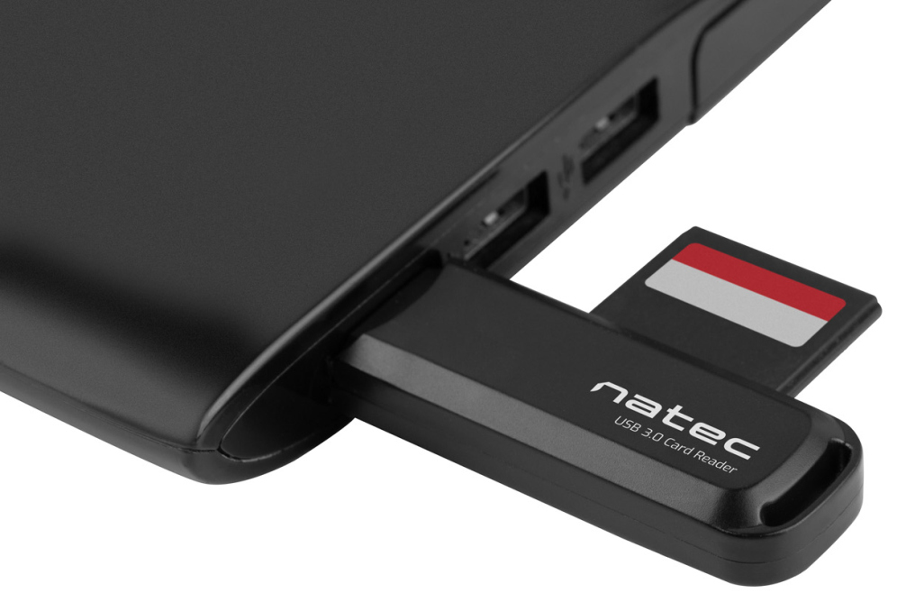 NATEC Scarab 2 lector de tarjeta USB 3.2 Gen 1 (3.1 Gen 1) Type-A Negro