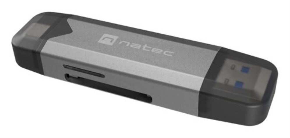NATEC NCZ-2262 lector de tarjeta USB 3.1 Interno Negro, Gris Oscuro