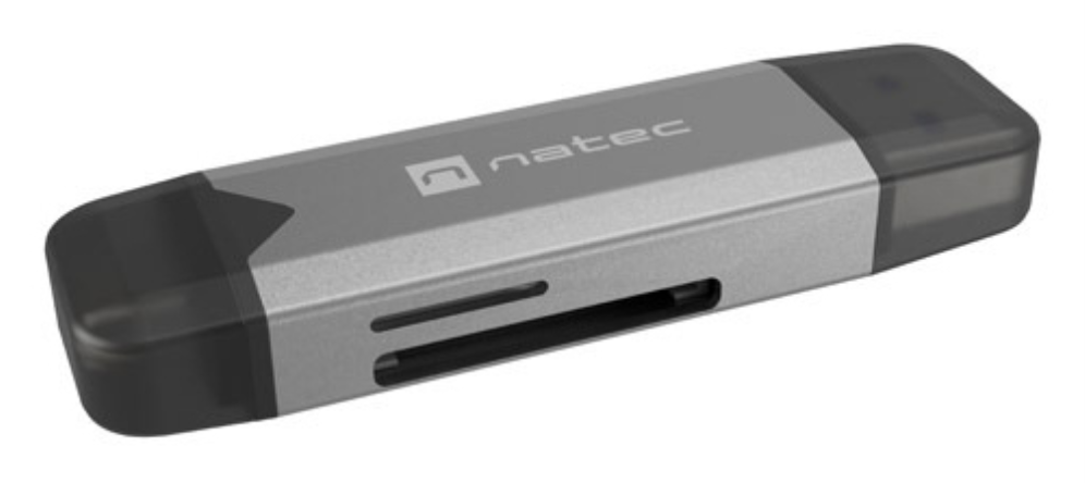NATEC NCZ-2262 lector de tarjeta USB 3.1 Interno Negro, Gris Oscuro