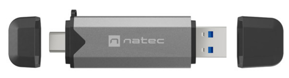 NATEC NCZ-2262 lector de tarjeta USB 3.1 Interno Negro, Gris Oscuro