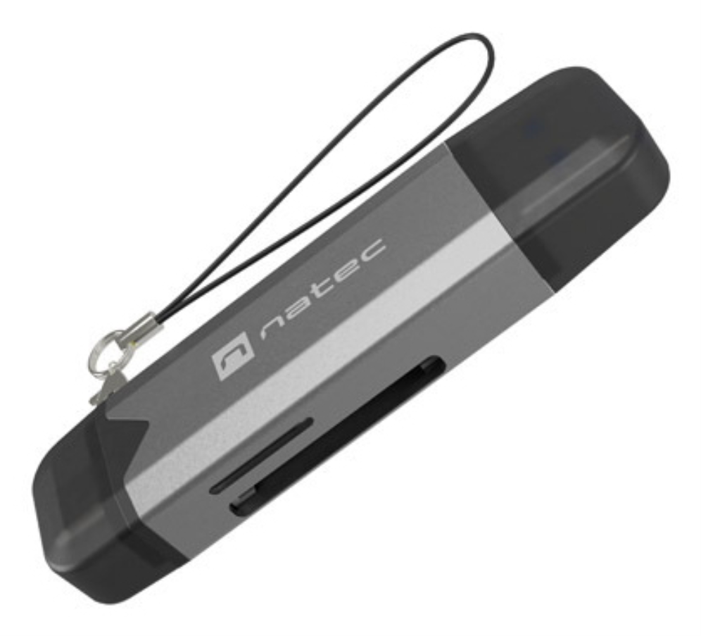 NATEC NCZ-2262 lector de tarjeta USB 3.1 Interno Negro, Gris Oscuro