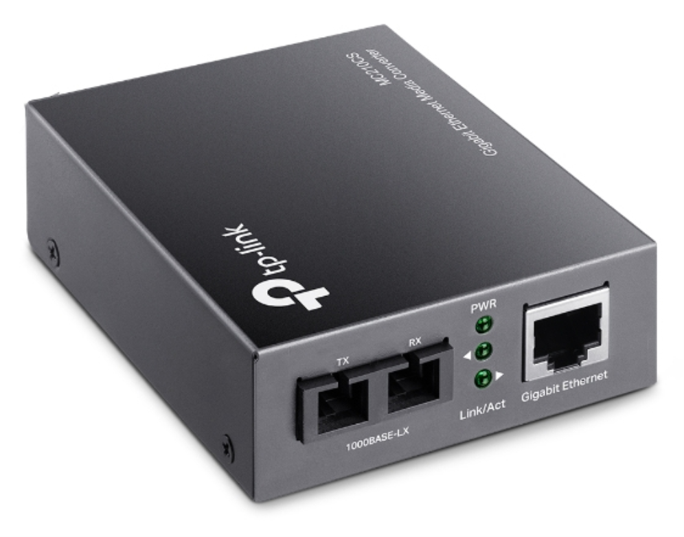TP-Link MC210CS convertidor de medio 1000 Mbit/s 1310 nm Monomodo Negro