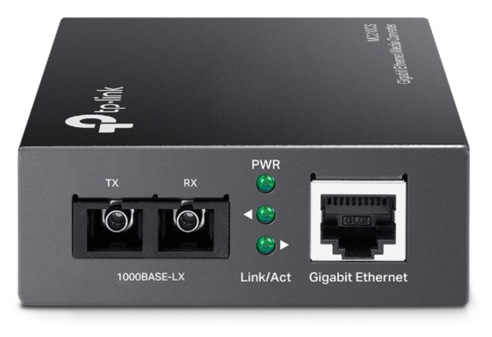 TP-Link MC210CS convertidor de medio 1000 Mbit/s 1310 nm Monomodo Negro