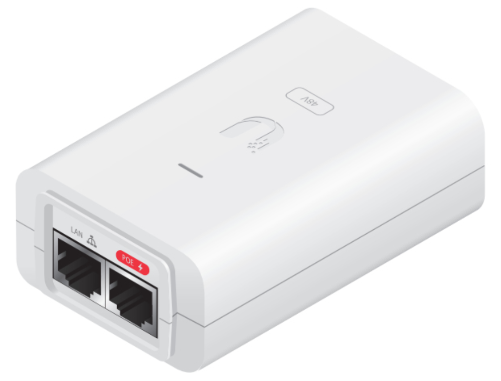 Ubiquiti POE-48-24W-WH adaptador e inyector de PoE 48 V