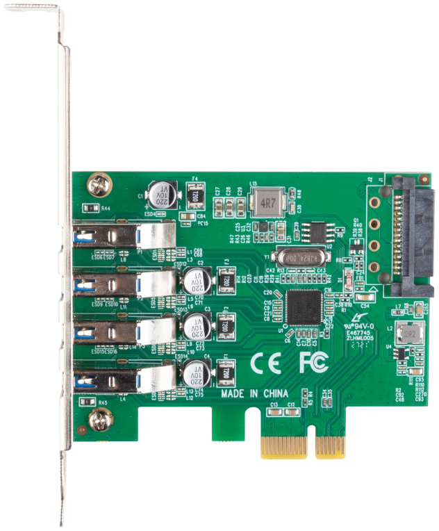 Lanberg PCE-US3-004 tarjeta y adaptador de interfaz Interno USB 3.2 Gen 1 (3.1 Gen 1)