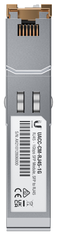 Ubiquiti UACC-CM-RJ45-1G red modulo transceptor Cobre 1000 Mbit/s RJ-45