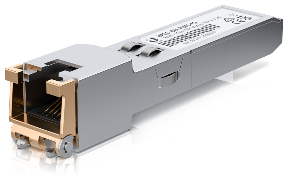 Ubiquiti UACC-CM-RJ45-1G red modulo transceptor Cobre 1000 Mbit/s RJ-45