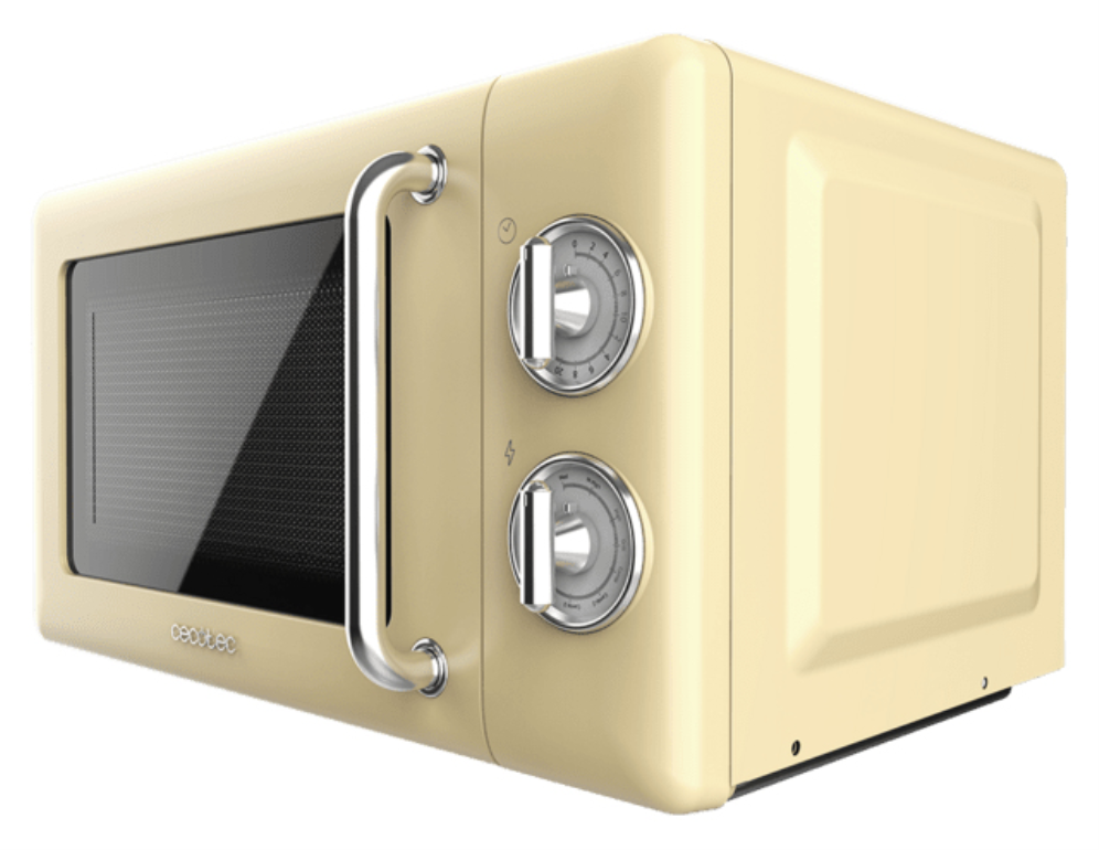 Cecotec 01708 microondas Beige, Acero inoxidable Microondas con grill Encimera 20 L 700 W