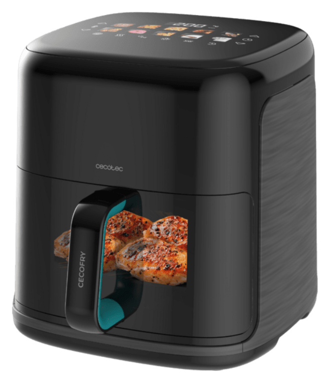 Cecotec Cecofry&amp;Grill Smokin'Prime 6500 Sencillo 6,5 L Independiente 2200 W Freidora de aire caliente Negro