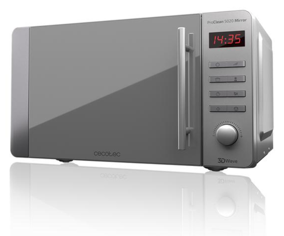 Cecotec 01532 microondas Plata Solo microondas Encimera 20 L 700 W