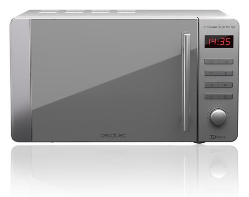 Cecotec 01532 microondas Plata Solo microondas Encimera 20 L 700 W