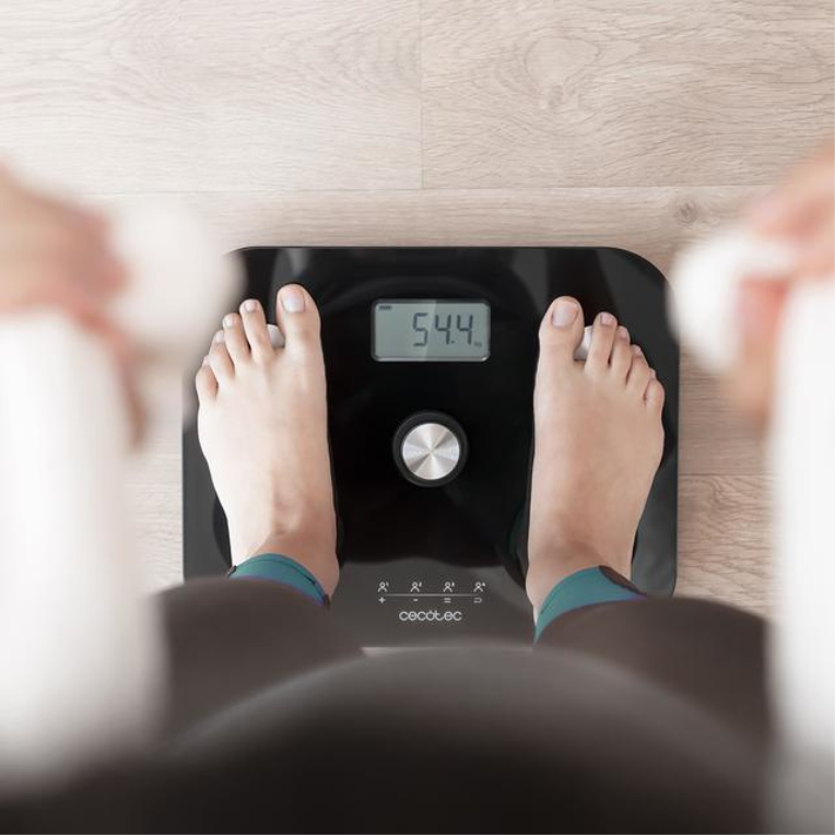 Cecotec Surface Precision EcoPower 10100 Full Healthy Plaza Negro Báscula personal electrónica