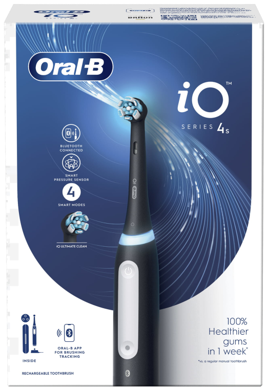 Oral-B iO 4S Adulto Cepillo dental vibratorio Negro