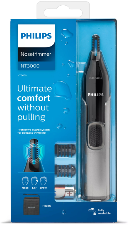 Philips 3000 series Nose trimmer series 3000 NT3650/16 Recortador para nariz, orejas, cejas
