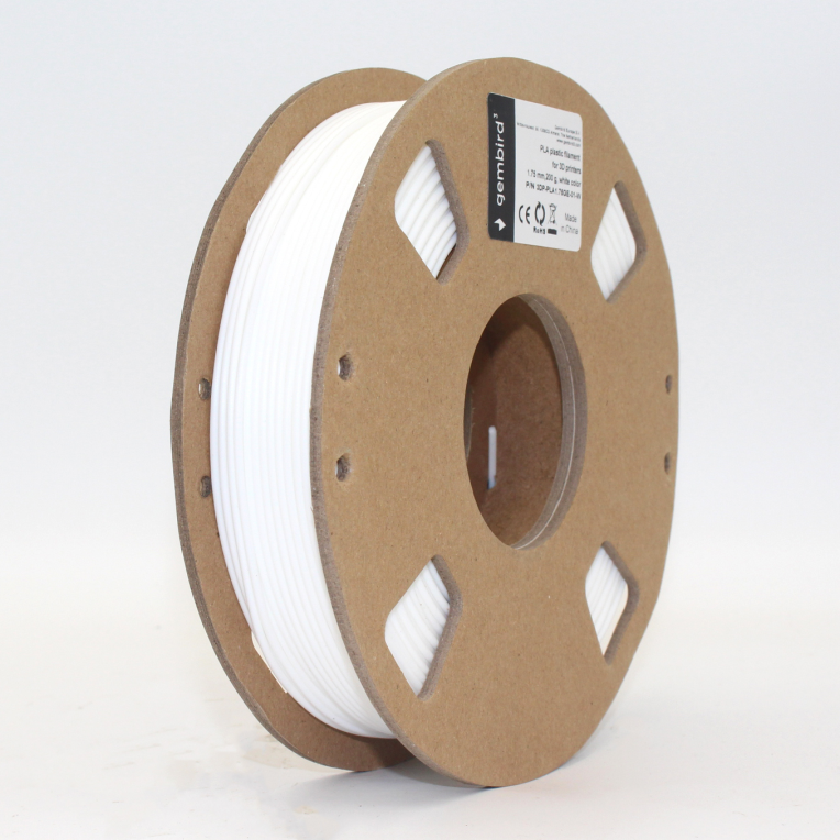 Gembird 3DP-PLA1.75GE-01-W material de impresión 3d Ácido poliláctico (PLA) Blanco 330 g