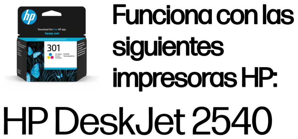 HP Cartucho de tinta original 301 Tri-color