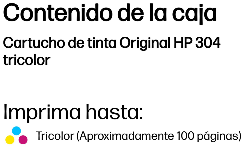 HP Cartucho de tinta Original 304 tricolor