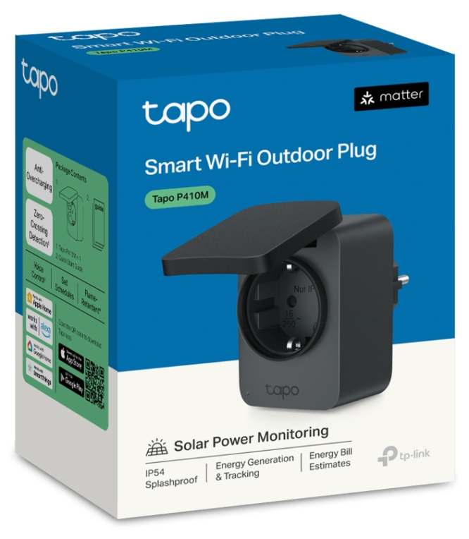 TP-Link Tapo P410M enchufe inteligente 3680 W Hogar Negro