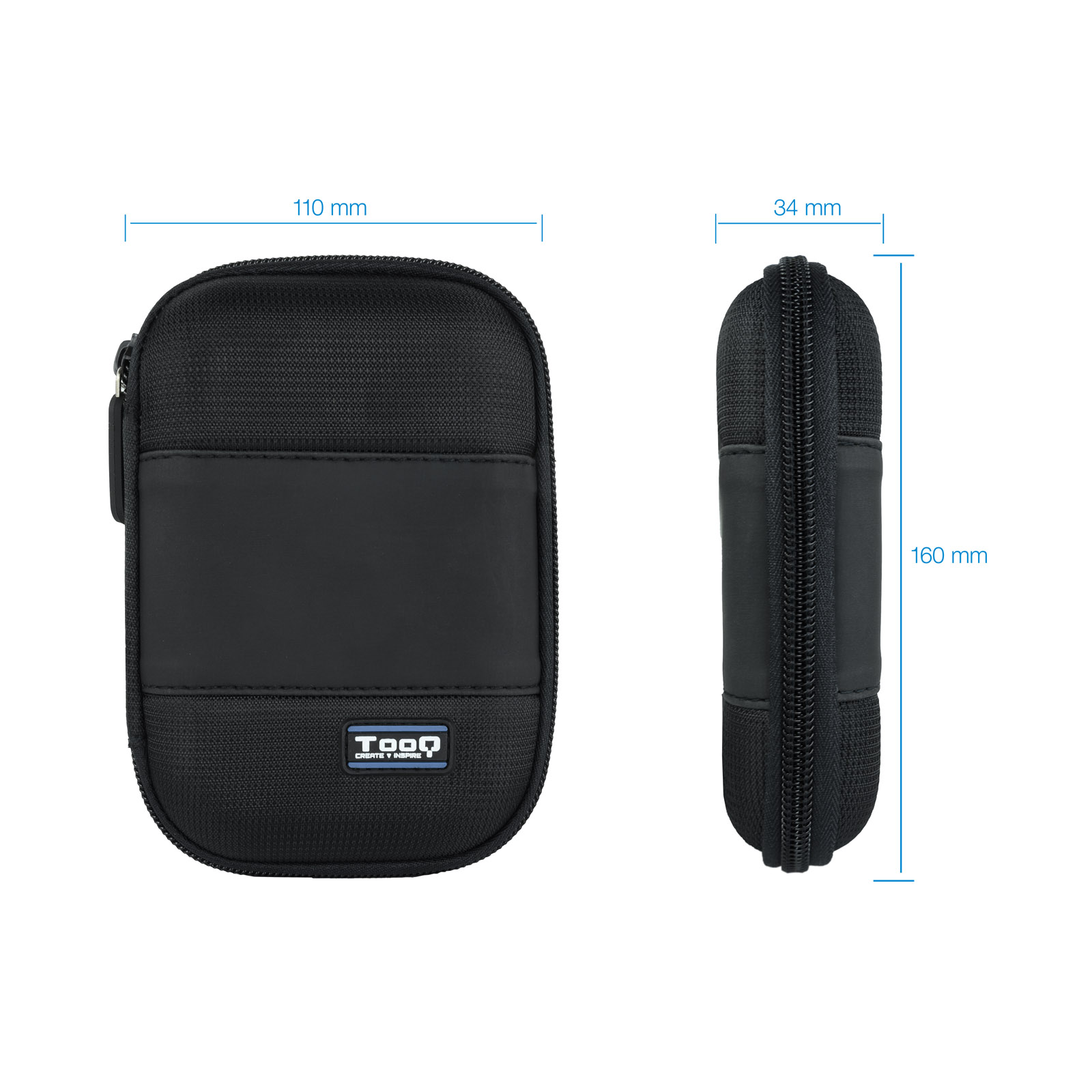 ESTUCHE TOOQ TQBC-E2501 PARA CAJA EXTERNA 2.5" NEGRO
