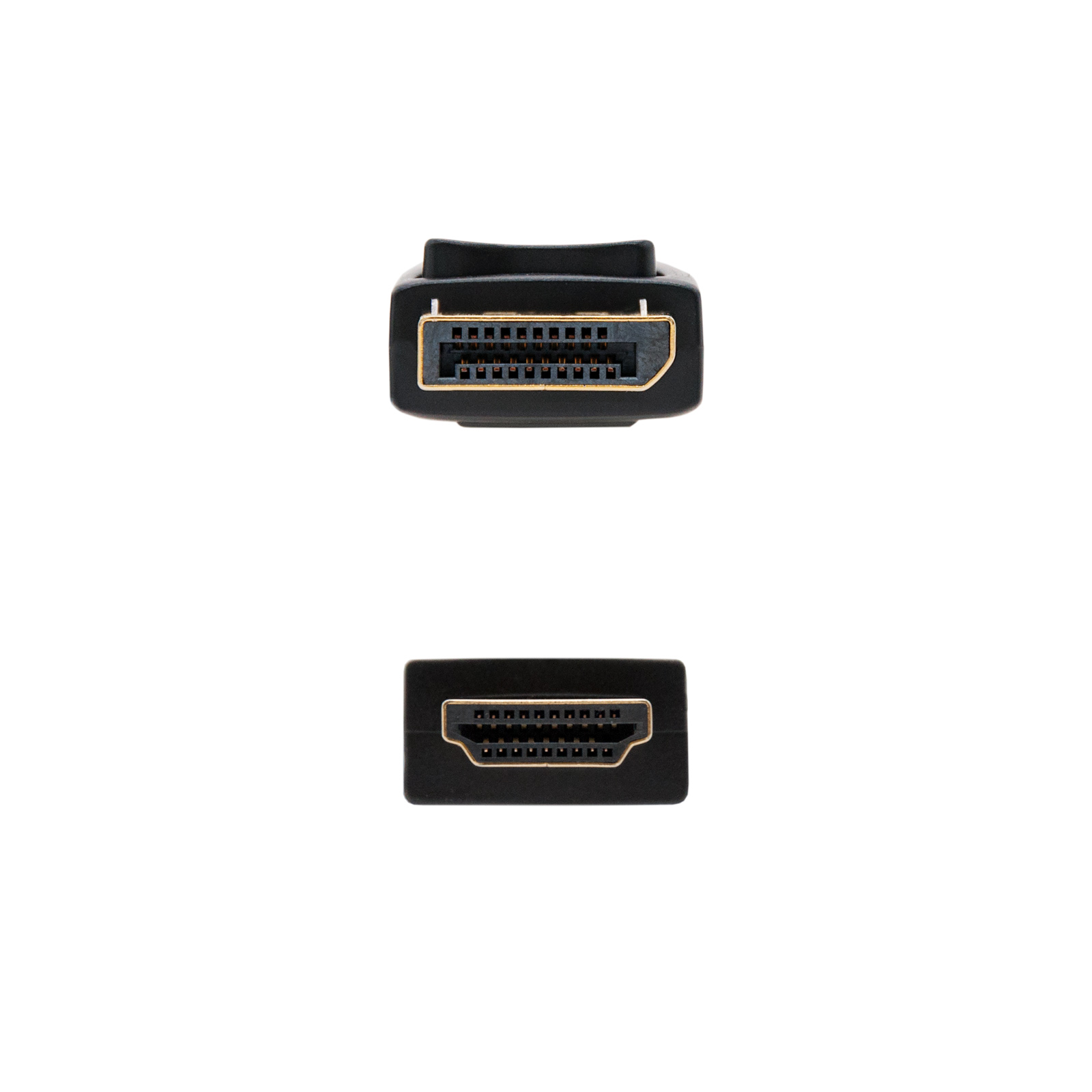 CABLE CONVERSOR DISPLAYPORT A HDMI NANOCABLE 50CM/ MACHO-MACHO/ NEGRO