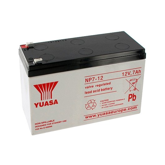BATERIA YUASA NP7-12L COMPATIBLE PARA SAIS 7Ah 12V ACIDO/PLOMO
