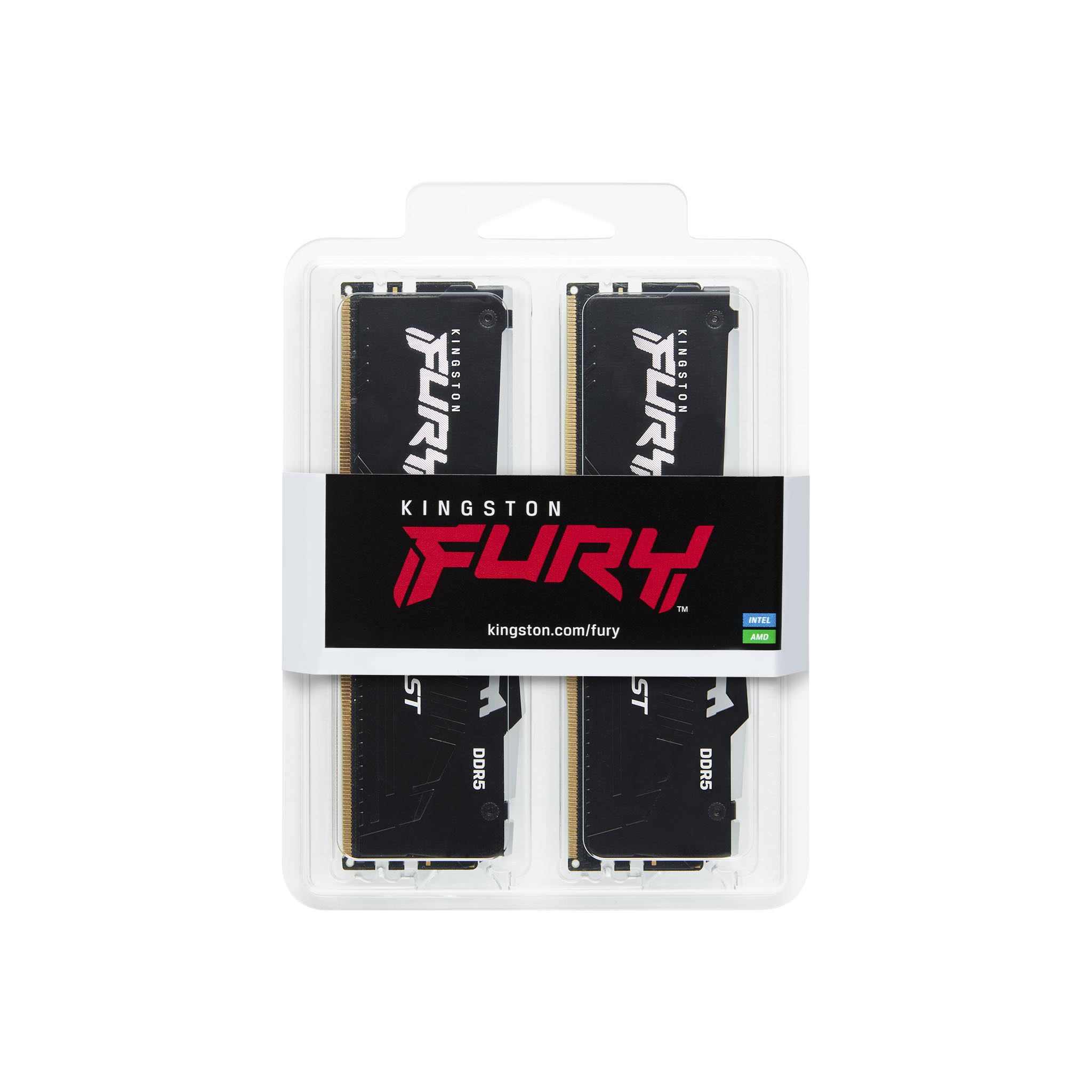 MEMORIA RAM DDR5 16GB 2X8GB KINGSTON / 5200MHZ / PC5 41600 / FURY BEAST RGB / CL40 / 1.25V