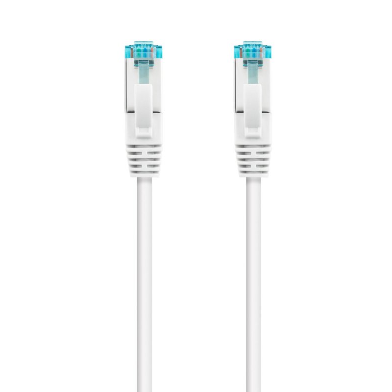 LATIGUILLO CABLE RED LSZH/SFTP CAT.7 RJ45 NANOCABLE 0.25M BLANCO