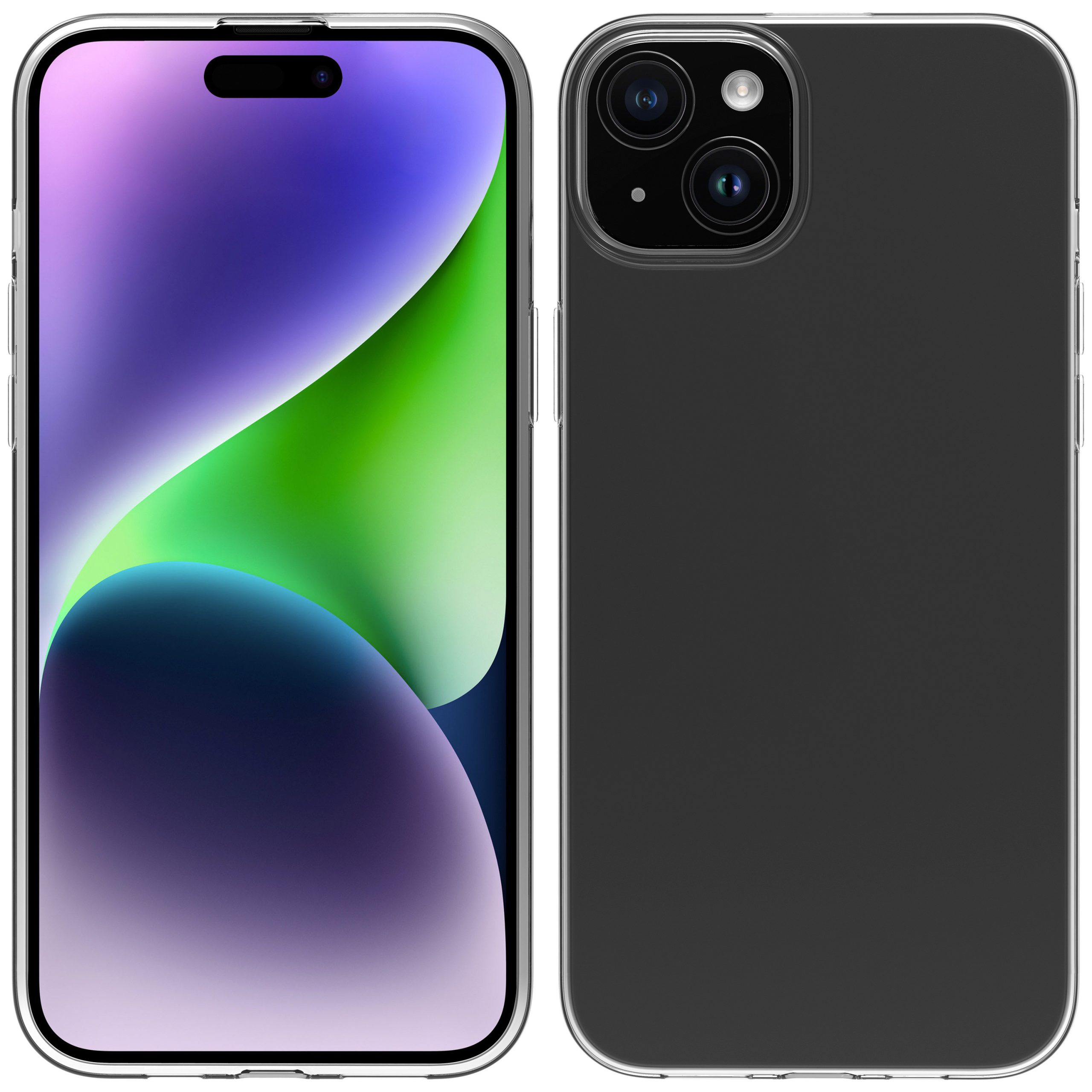 FUNDA MUVIT RECYCLETEK PARA APPLE IPHONE 15 PLUS TRANSPARENTE