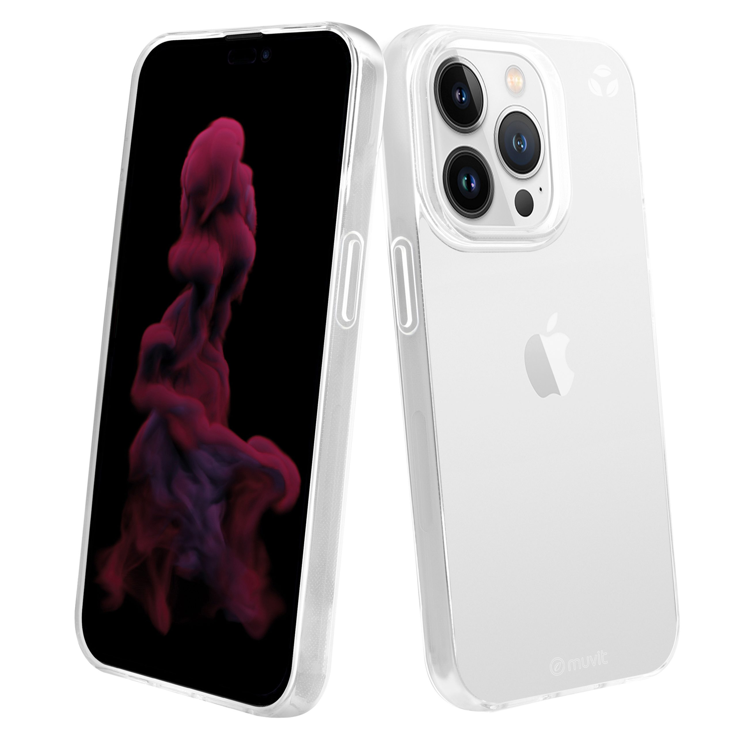 FUNDA MUVIT RECYCLETEK PARA APPLE IPHONE 14 PRO TRANSPARENTE